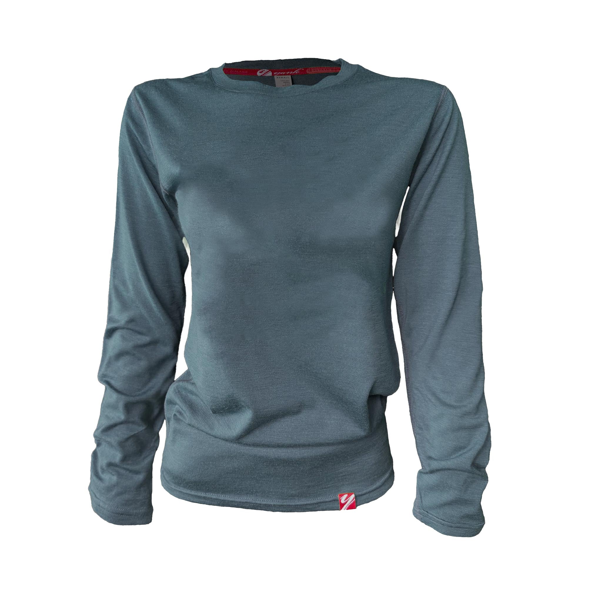 SECONDS Boyfriend Tee Long Sleeve BLANK STORM – Yank NZ