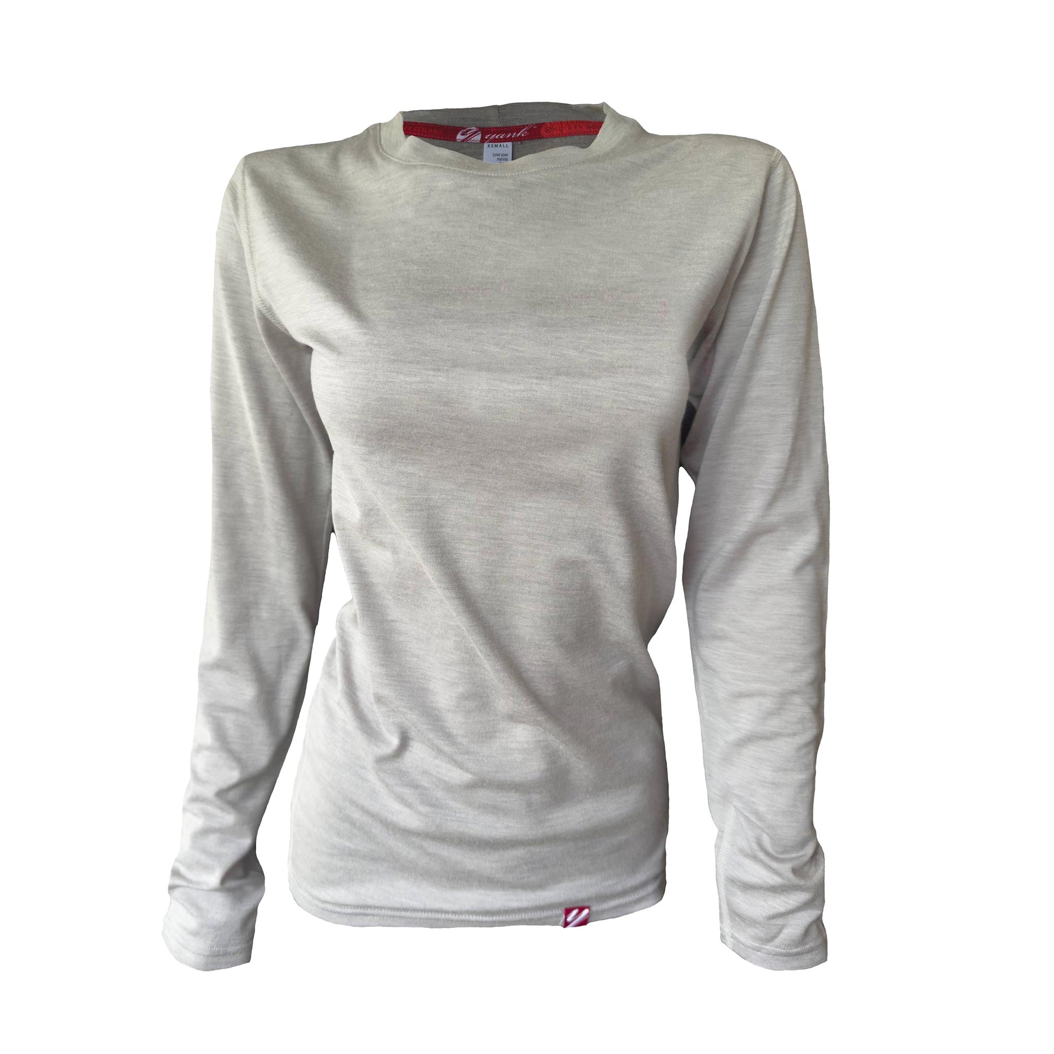 SECONDS Boyfriend Tee Long Sleeve BLANK GREY – Yank NZ