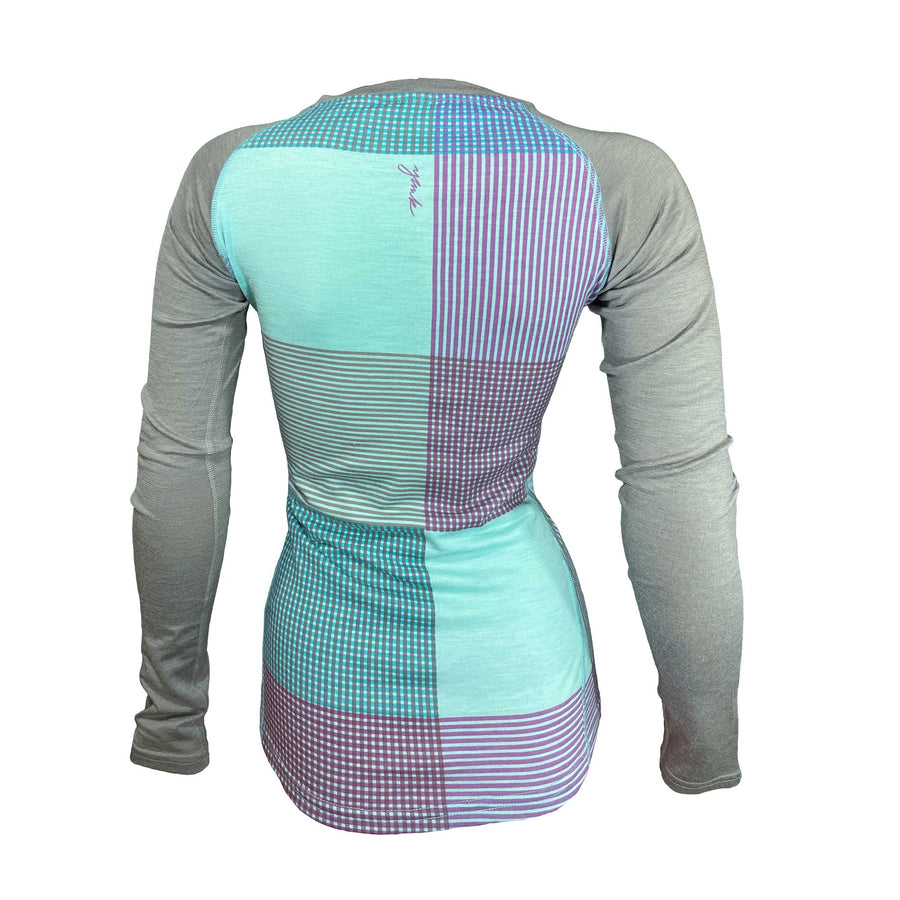 Women's Hawea Long Sleeve Merino | Lake Blue