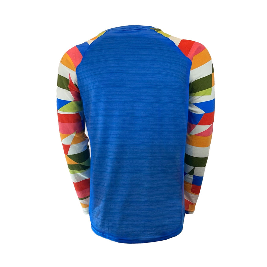 Men's Snazzy Rock Star Long Sleeve Merino Shirt | Stripe - Yank NZ