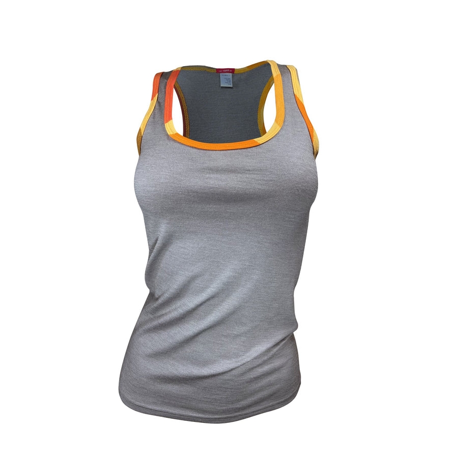 Women's Sunset Merino Singlet | Clay - Yank NZ