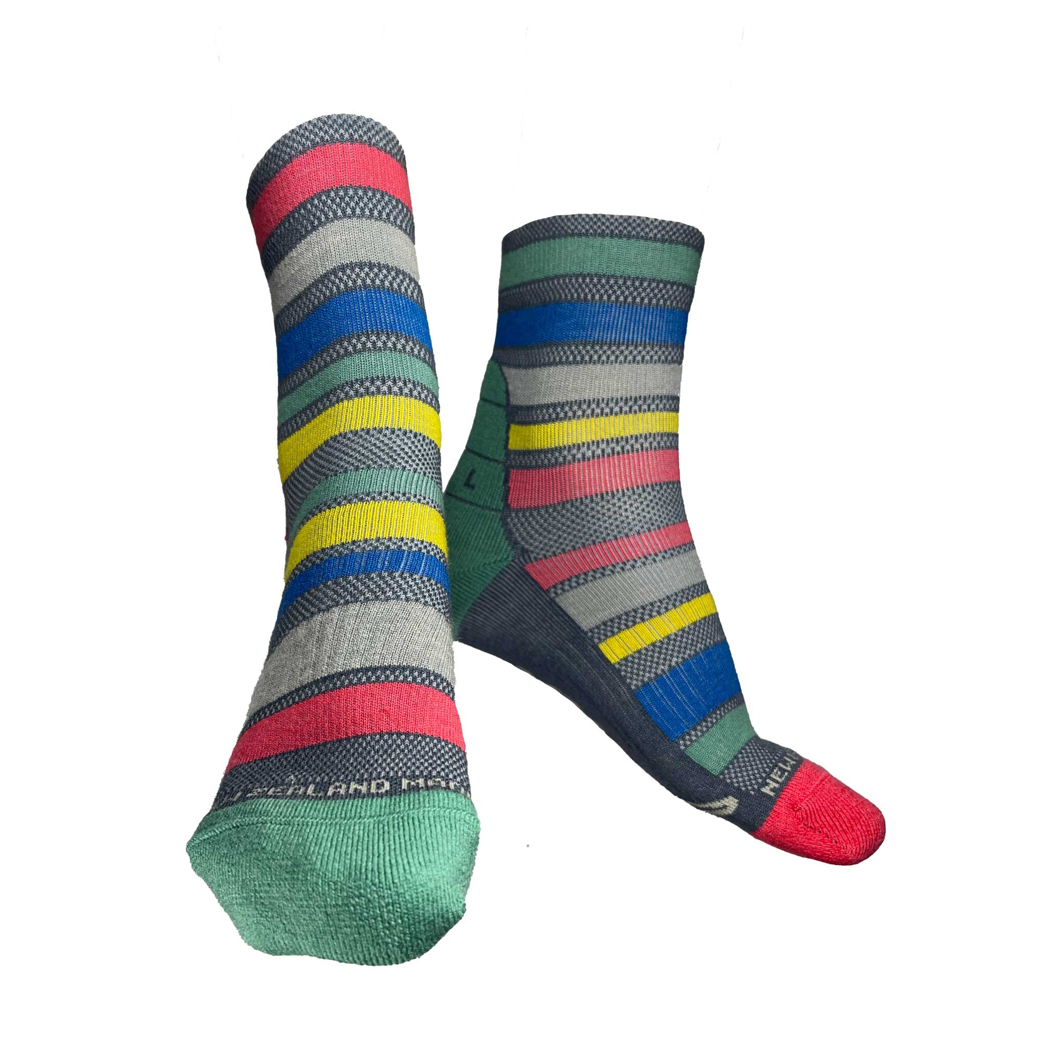 Yank Performance Quarter Sock | Mismatched Rainbow - Yank NZ