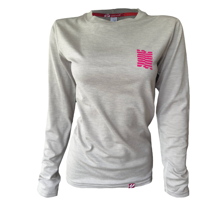 Boyfriend Tee Long Sleeve  | Grey