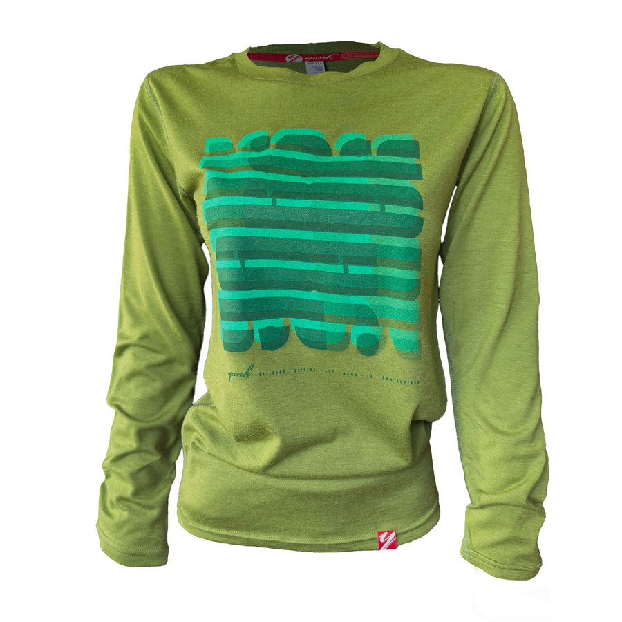 Boyfriend Tee Long Sleeve  | Green