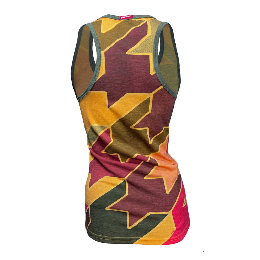 Women's Houndstooth Singlet | Golden Twilight