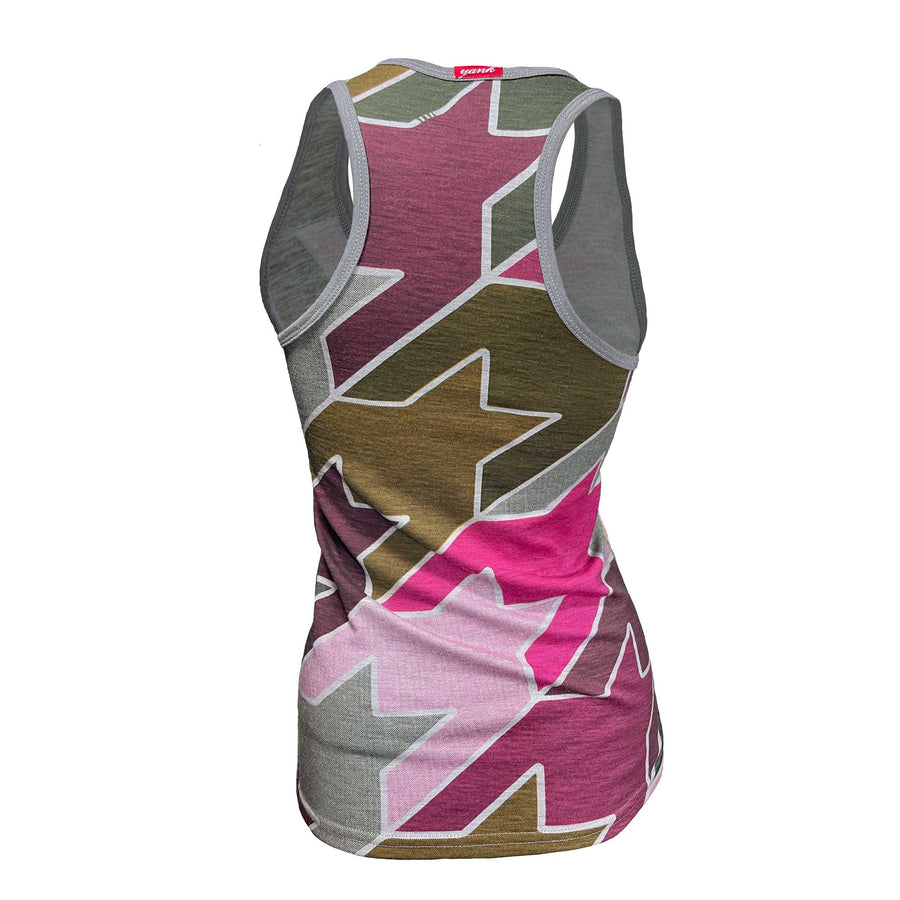 Women's Houndstooth Singlet | Dusk Pink