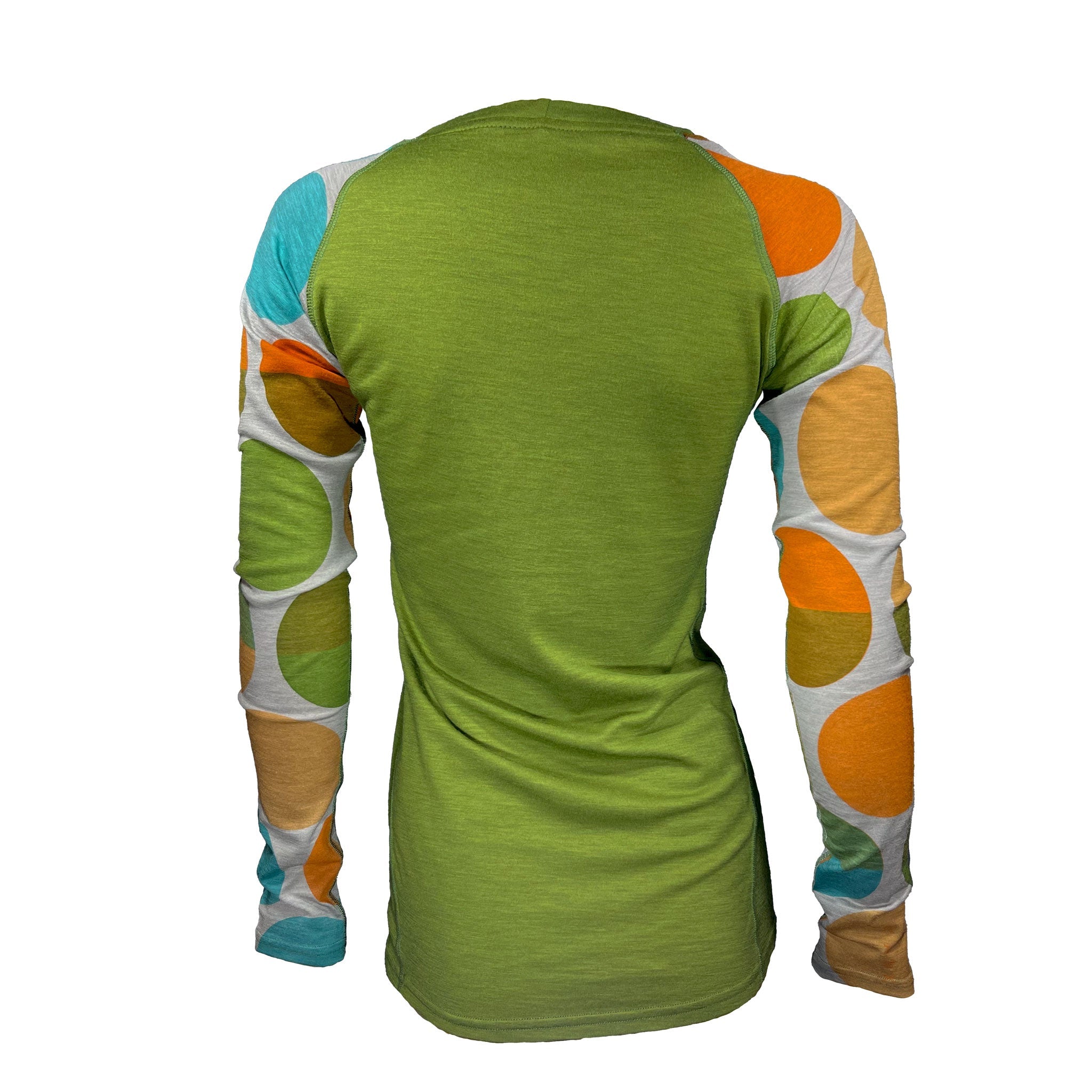 Women's Autumn Spice Merino Long Sleeve | Green - Yank NZ