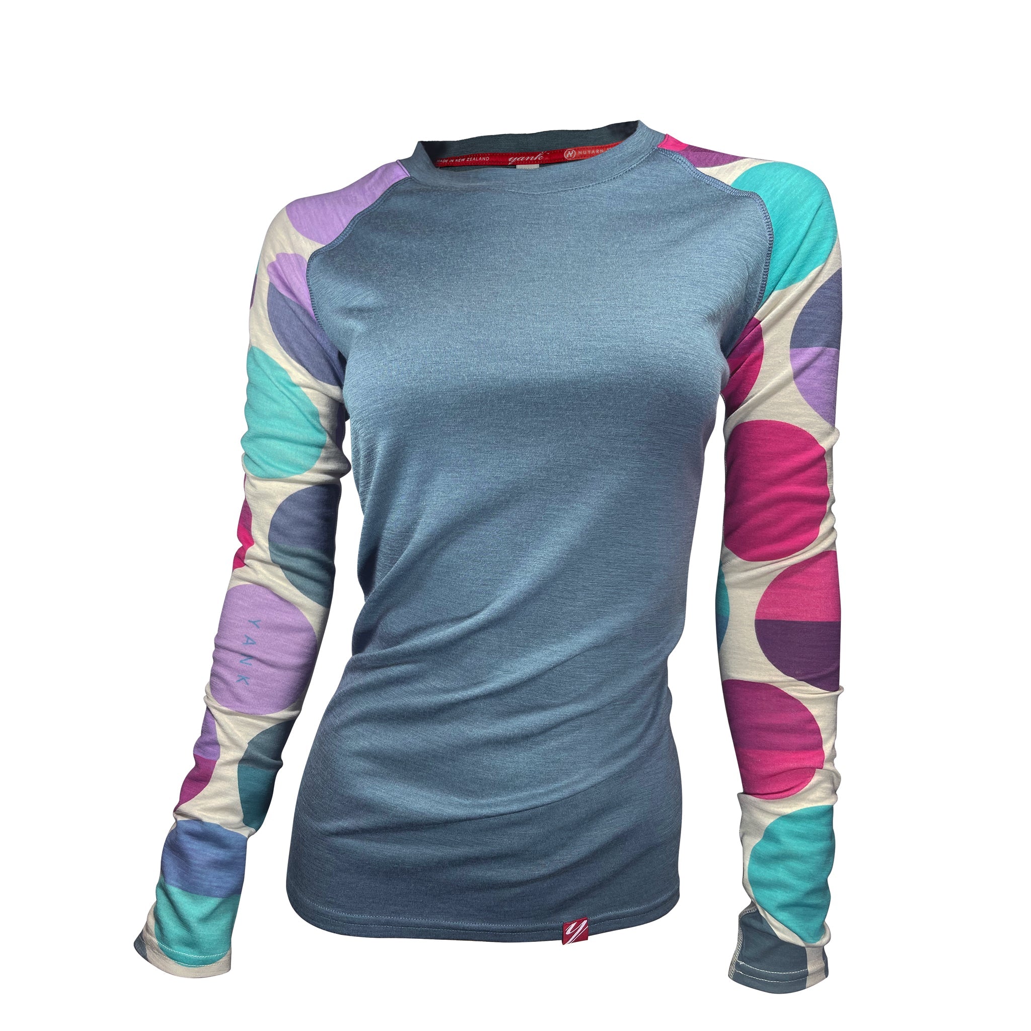 Women's Seabreeze Long Sleeve Merino | Storm - Yank NZ