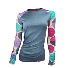 Women's Seabreeze Long Sleeve Merino | Storm - Yank NZ