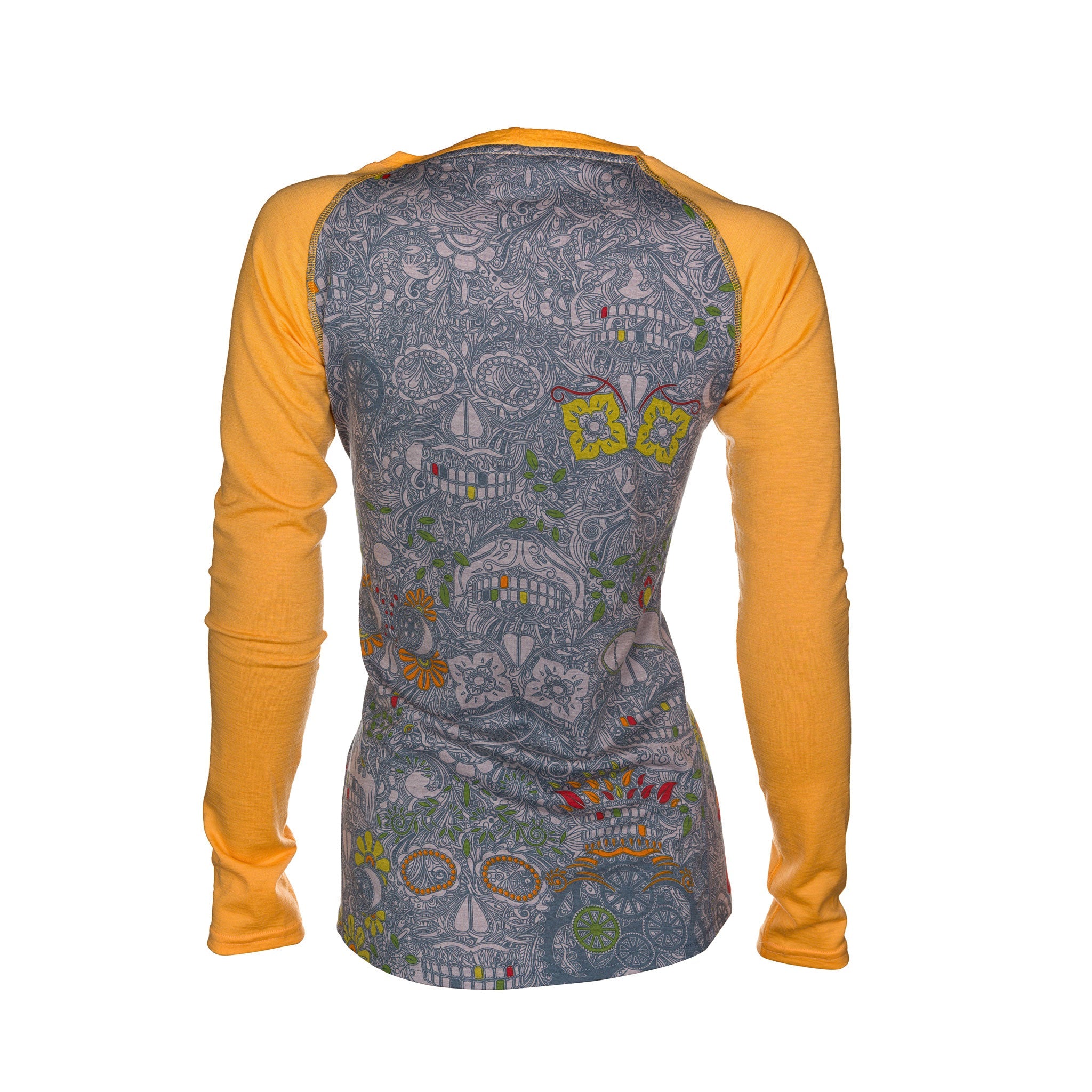 Women's Sugar Skull Long Sleeve | Marigold - Yank NZ