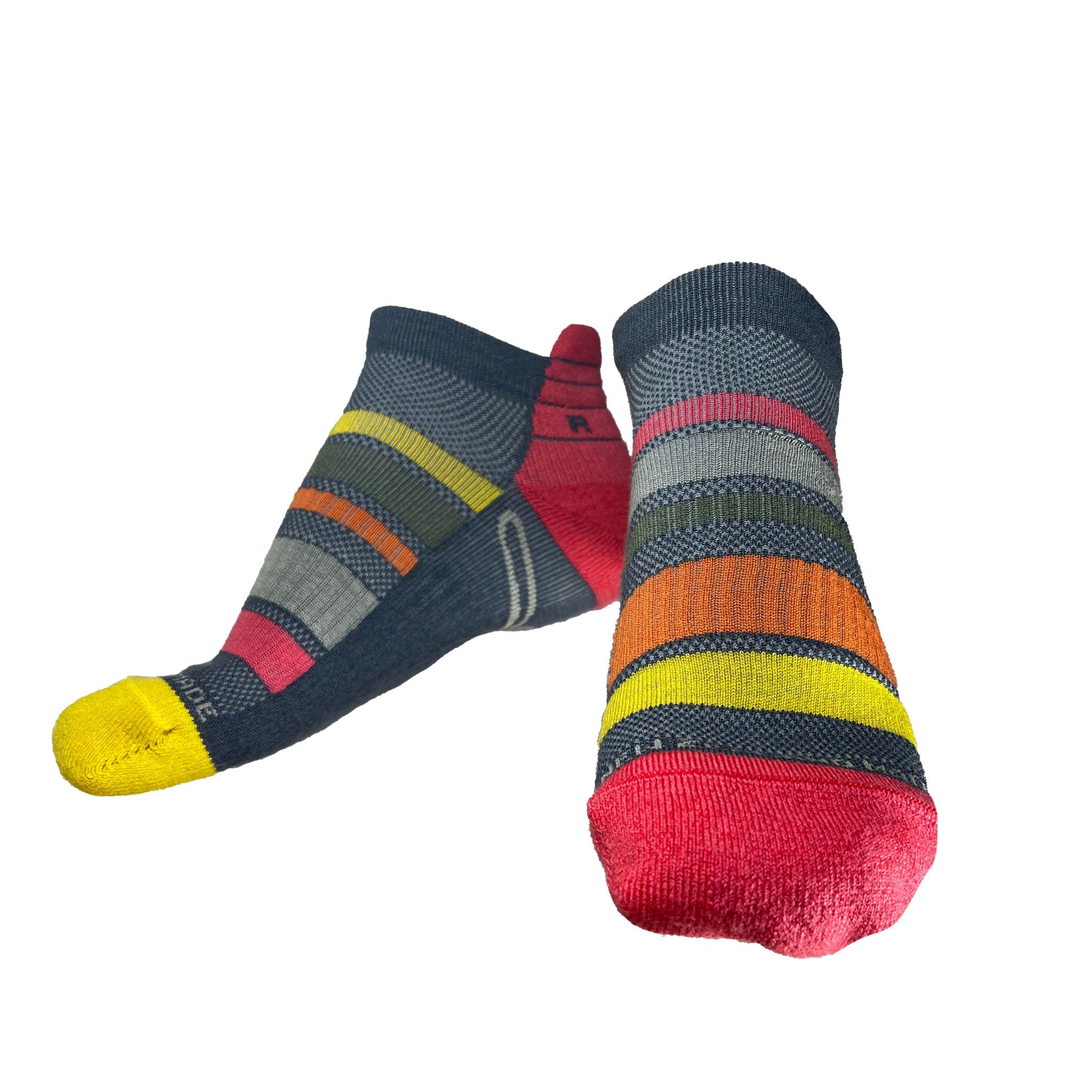 Yank Performance Ankle Sock | Mismatched Stripe - Yank NZ